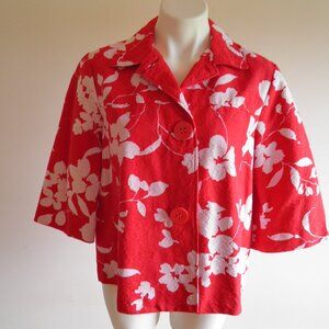 COLDWATER CREEK women’s button-front Hawaiian jacket